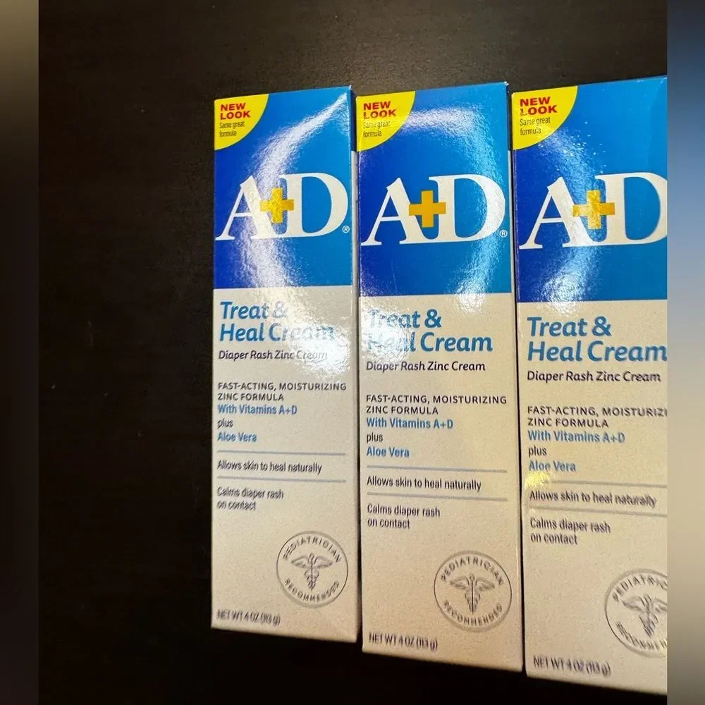 A+D Cream Baby Diaper Exp. 03/28. Baby Shower OC2